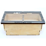 RC Boat Radio Gear Wooden Container with Transparent Hard Plastic Cover