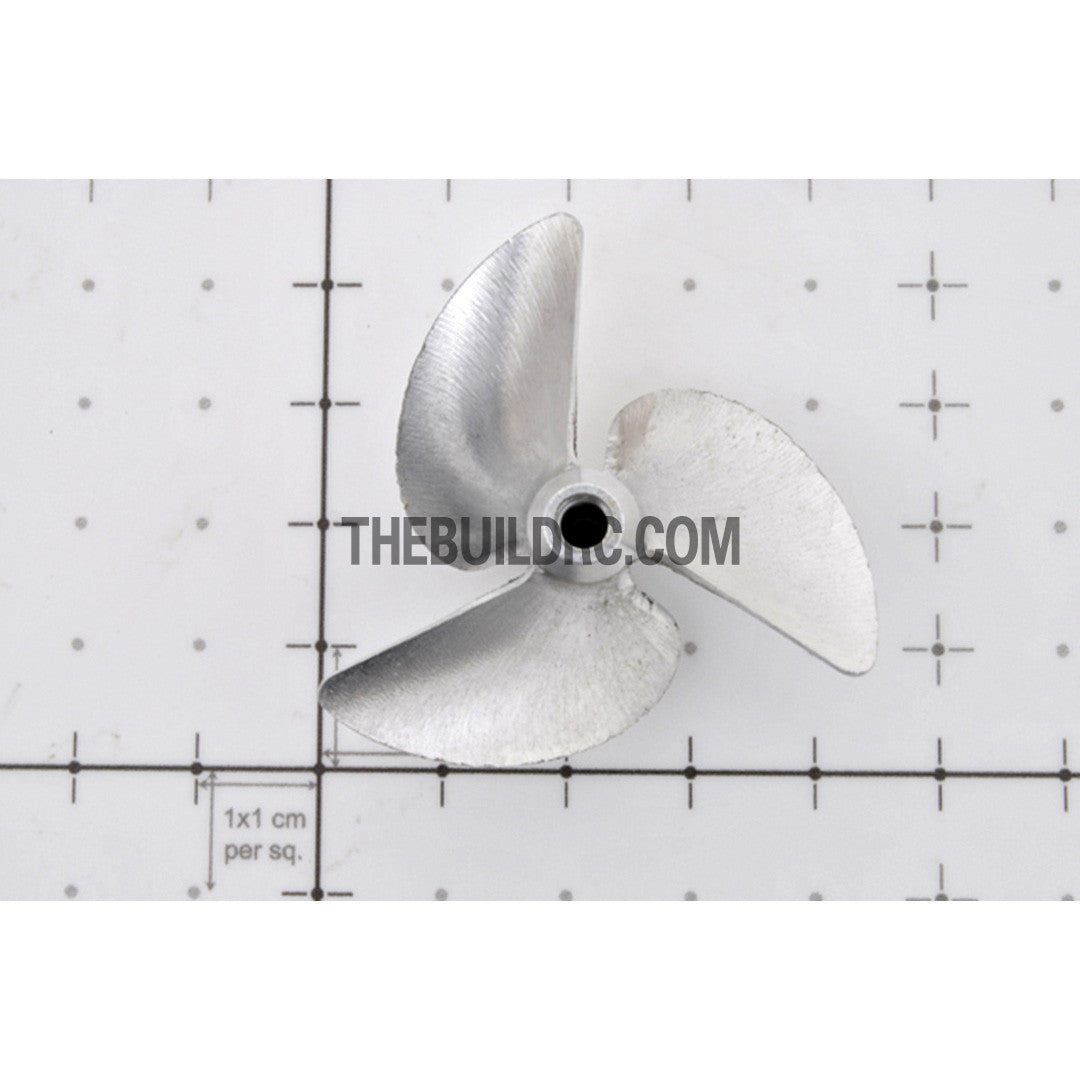 D45 x P63 x ??4mm RC Boat Aluminum CNC Slotless 3-Blade Propeller