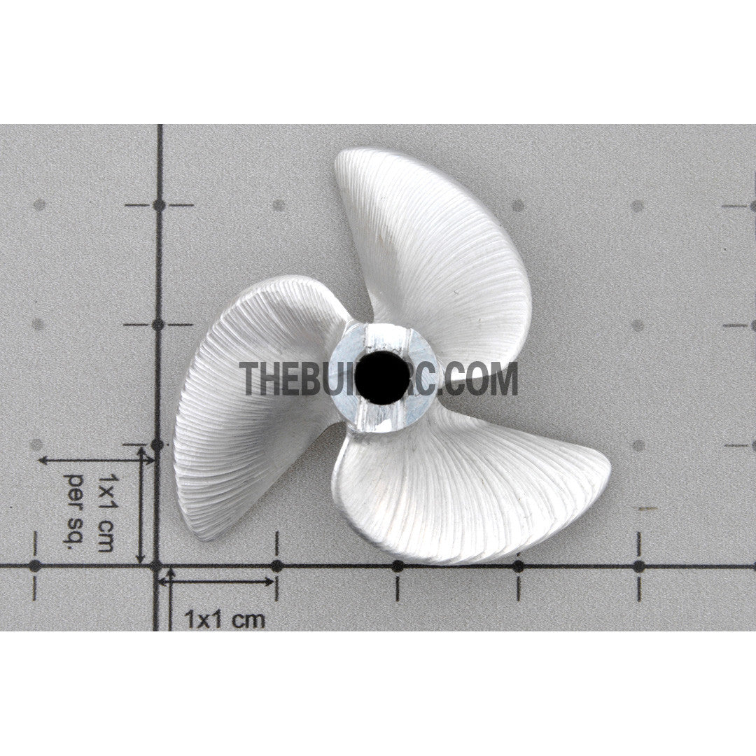 D40 x P57 x ??4mm RC Boat Aluminum CNC Slotted 3-Blade Propeller