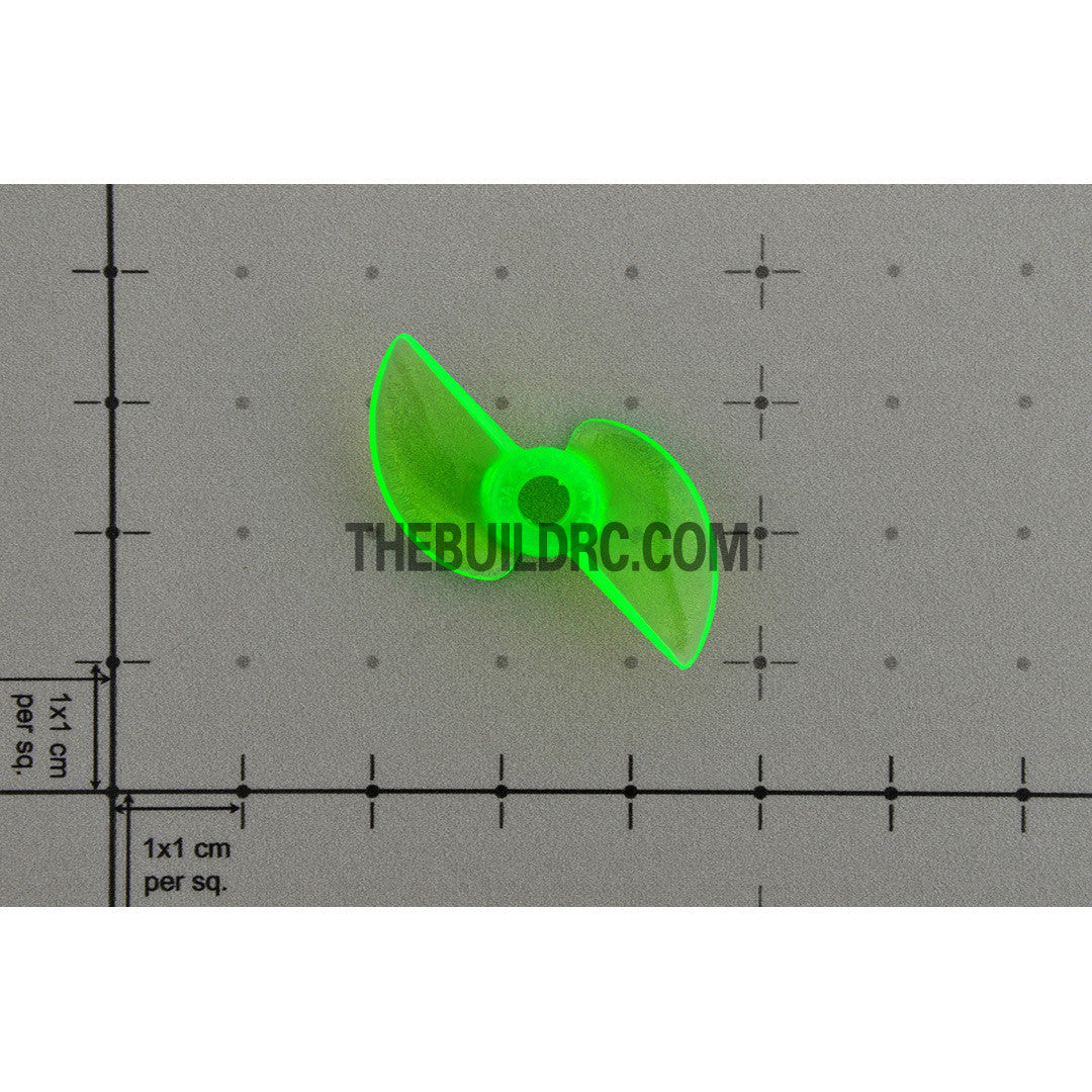 Φ3.9 32 x 19 x 12mm RC Boat Plastic Slotted 2-Blade Propeller