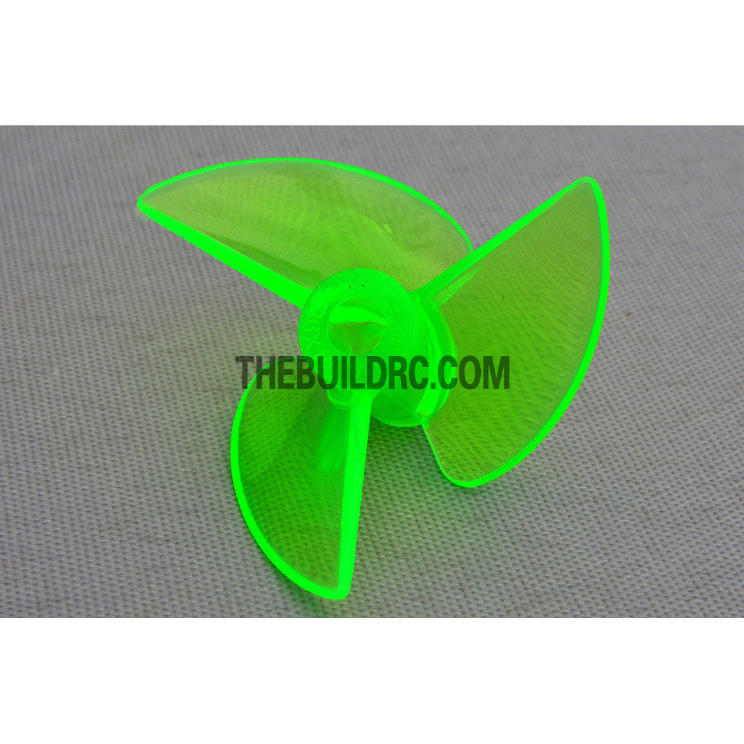Φ3.9 R3P x 36 x 13mm RC Boat Plastic Slotted 3-Blade Reversed Propeller