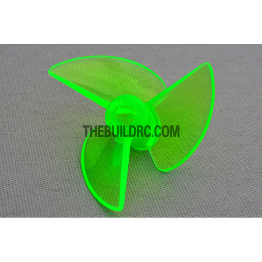 Φ3.9 R3P x 36 x 13mm RC Boat Plastic Slotted 3-Blade Reversed Propeller