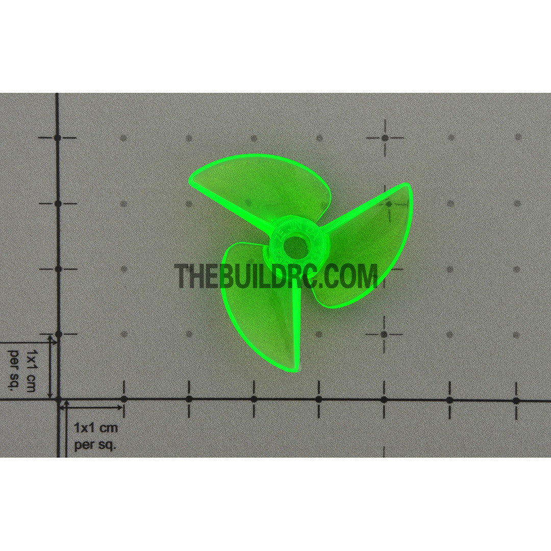 Φ3.9 R3P x 36 x 13mm RC Boat Plastic Slotted 3-Blade Reversed Propeller