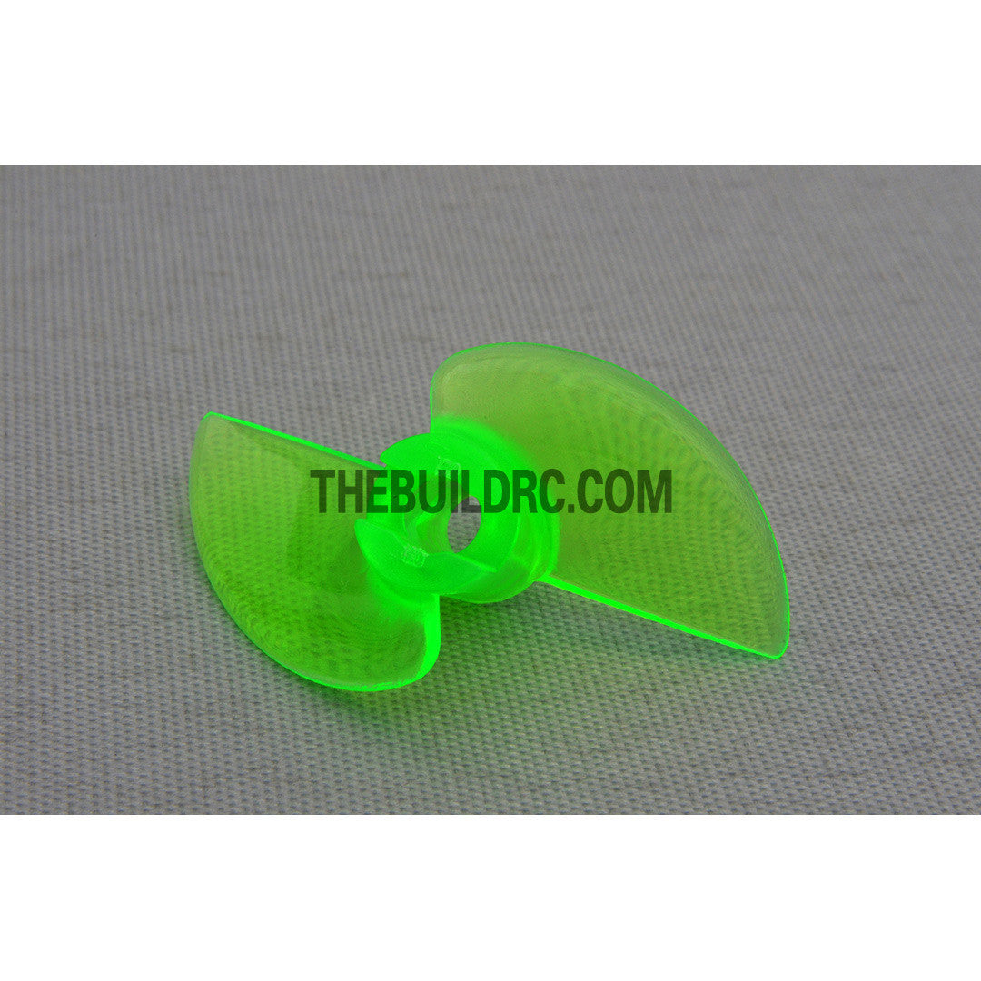 Φ3.9 R35 x 20 x 13mm RC Boat Plastic Slotted 2-Blade Reversed Propeller