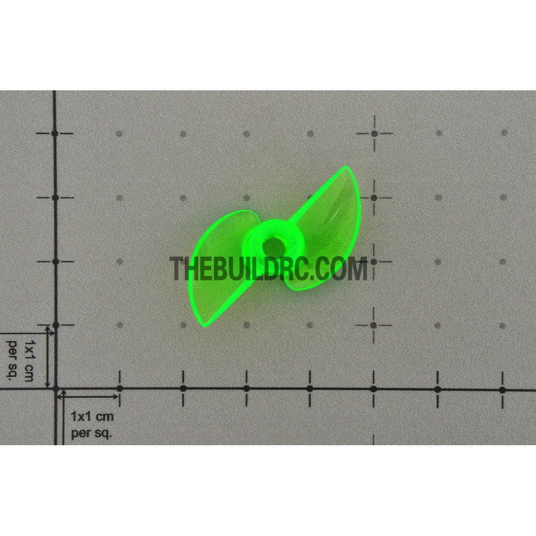 Φ3.9 R32 x 19 x 12mm RC Boat Plastic Slotted 2-Blade Reversed Propeller