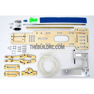 RC EP Fiberglass FRP Swifter Hydroplane Scale Racing Boat Hardware Kit (Rudder, Flex Shaft, Plastic Propeller, Wooden / FRP Mount)