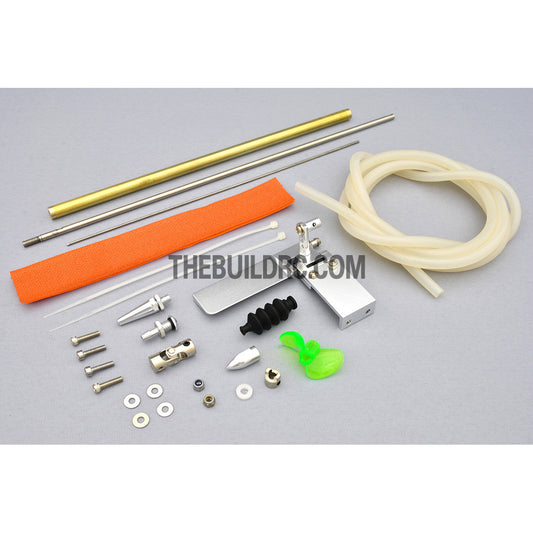 22.5" RC EP Fiberglass Deep-vee Arowana Mono 1 Racing Boat Hardware Kit (Rudder, Shaft, Propeller)