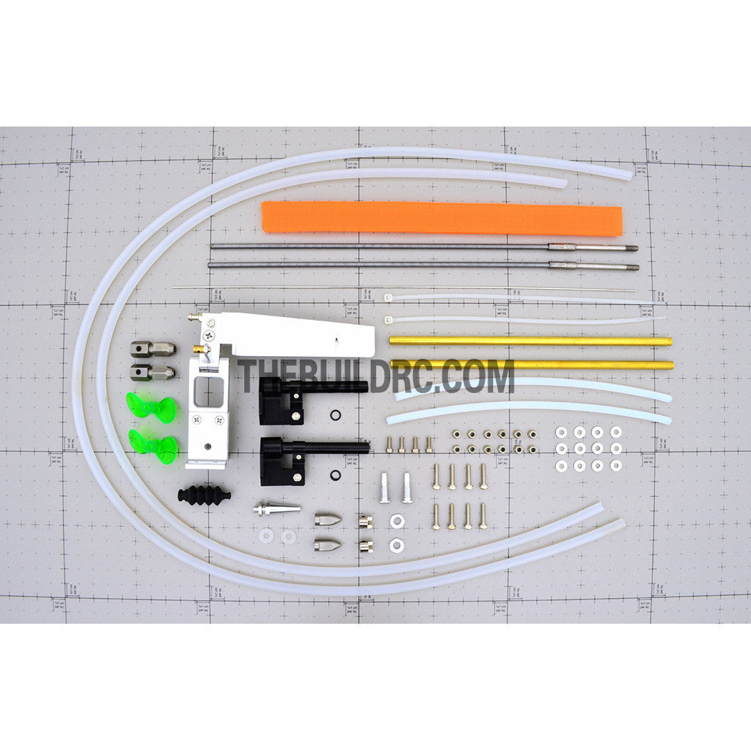 36" EP Fiberglass RC FRP Twin Power Crown Catamaran Hardware Kit (Rudder, Shaft, Propeller)