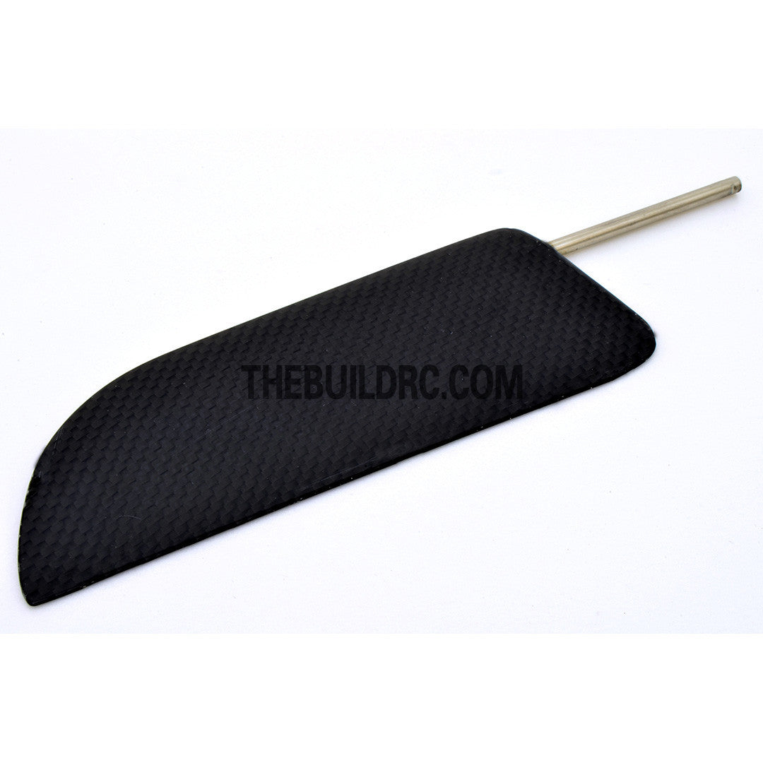 138 x 50mm RC Yacht Sailing Boat Carbon Fiber Rudder (Trapezoid)