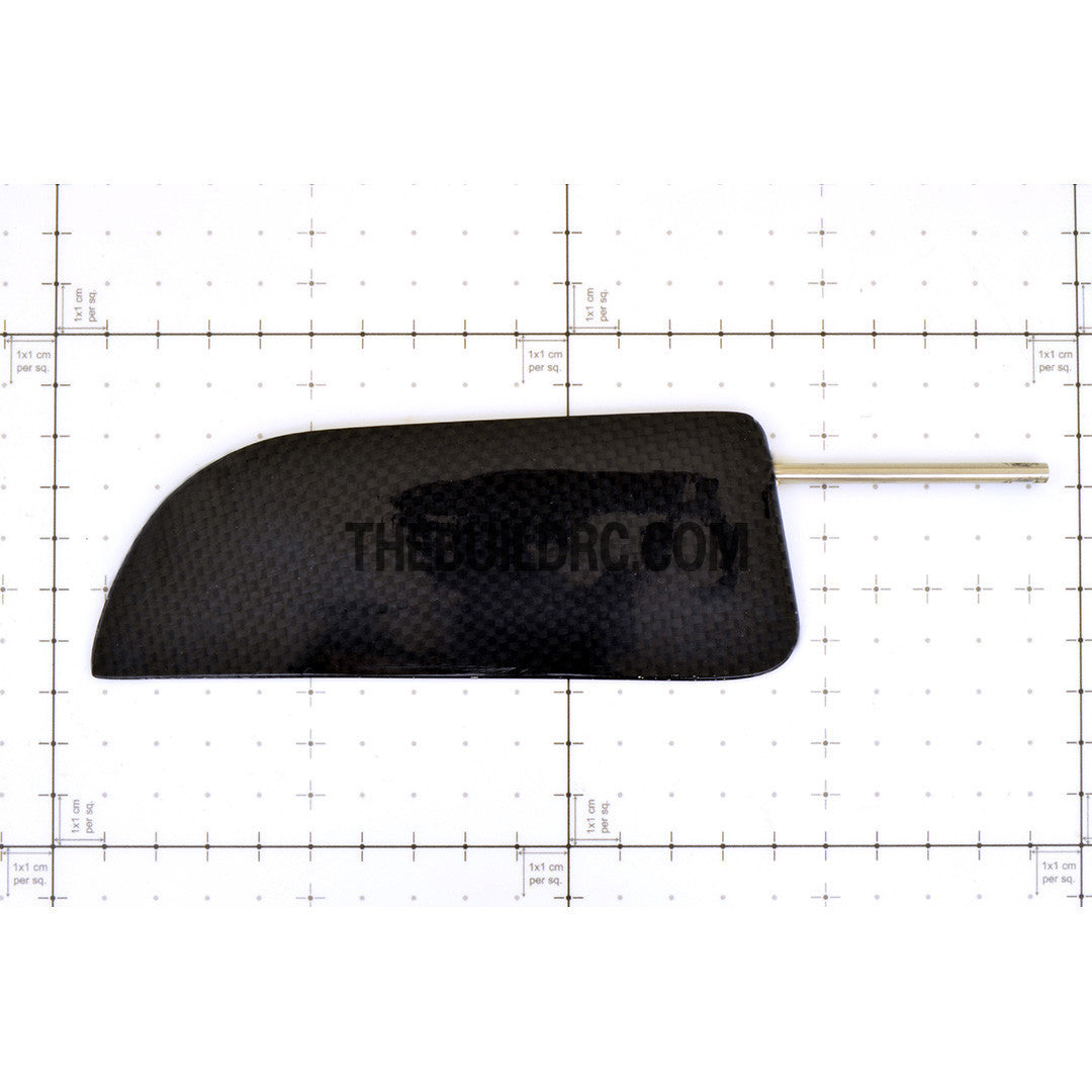 138 x 50mm RC Yacht Sailing Boat Carbon Fiber Rudder (Trapezoid)