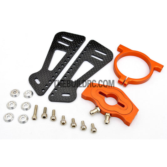 RC Boat L92 x W33mm Carbon Fiber 360 Brushless Motor / Engine Mount + Alloy Water Cooling
