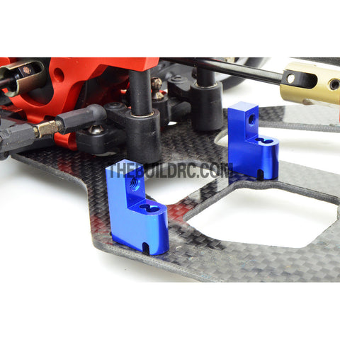 Alloy Servo Mount for 1/10 RC Car (2pcs) - Blue