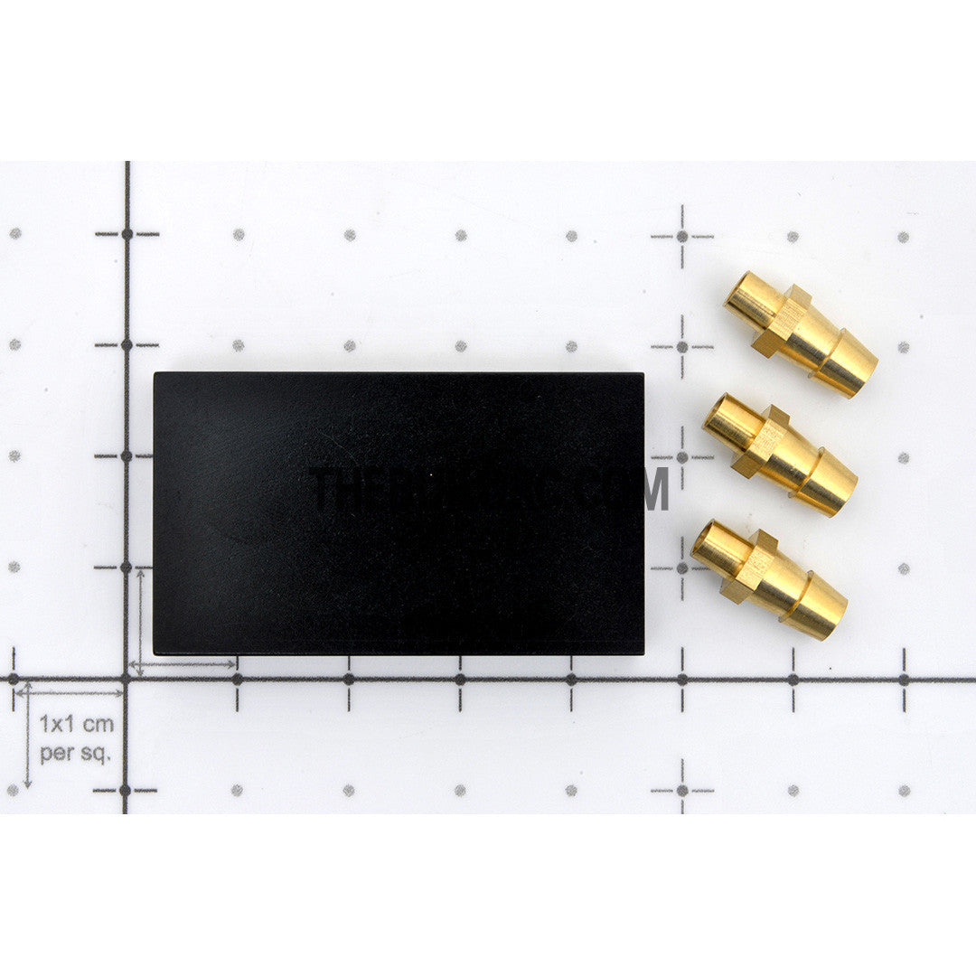 L43 x W23 x H5.5mm 3-Way Aluminum Water Cooling Plate