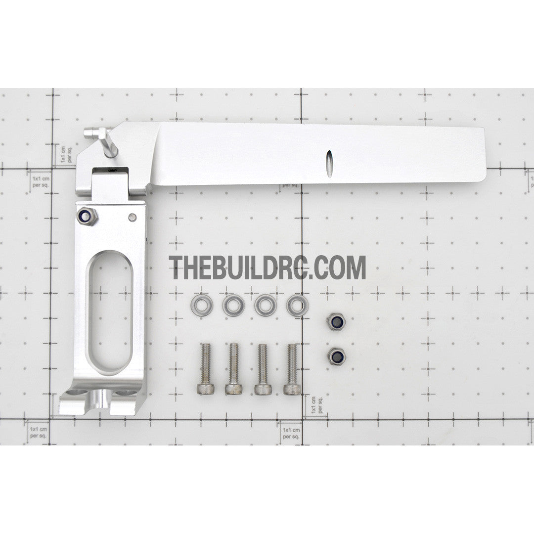 L160 x W108mm CNC RC Boat Helm Rudder (Single Water Entrance)