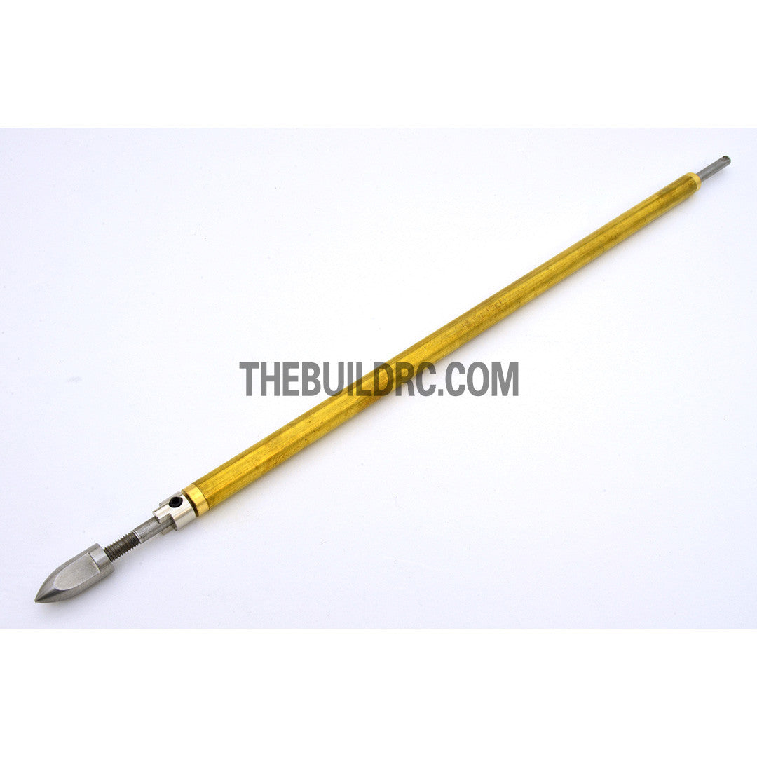 RC Boat ??4.0 x 220mm(L) Metal Drive Shaft + 280mm(L) Metal Tube + Cone Nut + Peep Fork
