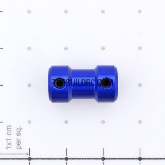 ??4 x ??5 x ??2.5 x ??10 x L17mm RC Boat Steel Metal Drive Cable Shaft Collet - Blue