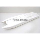 36" RC EP Epoxy Fiberglass Catamaran Racing Boat Hull - White
