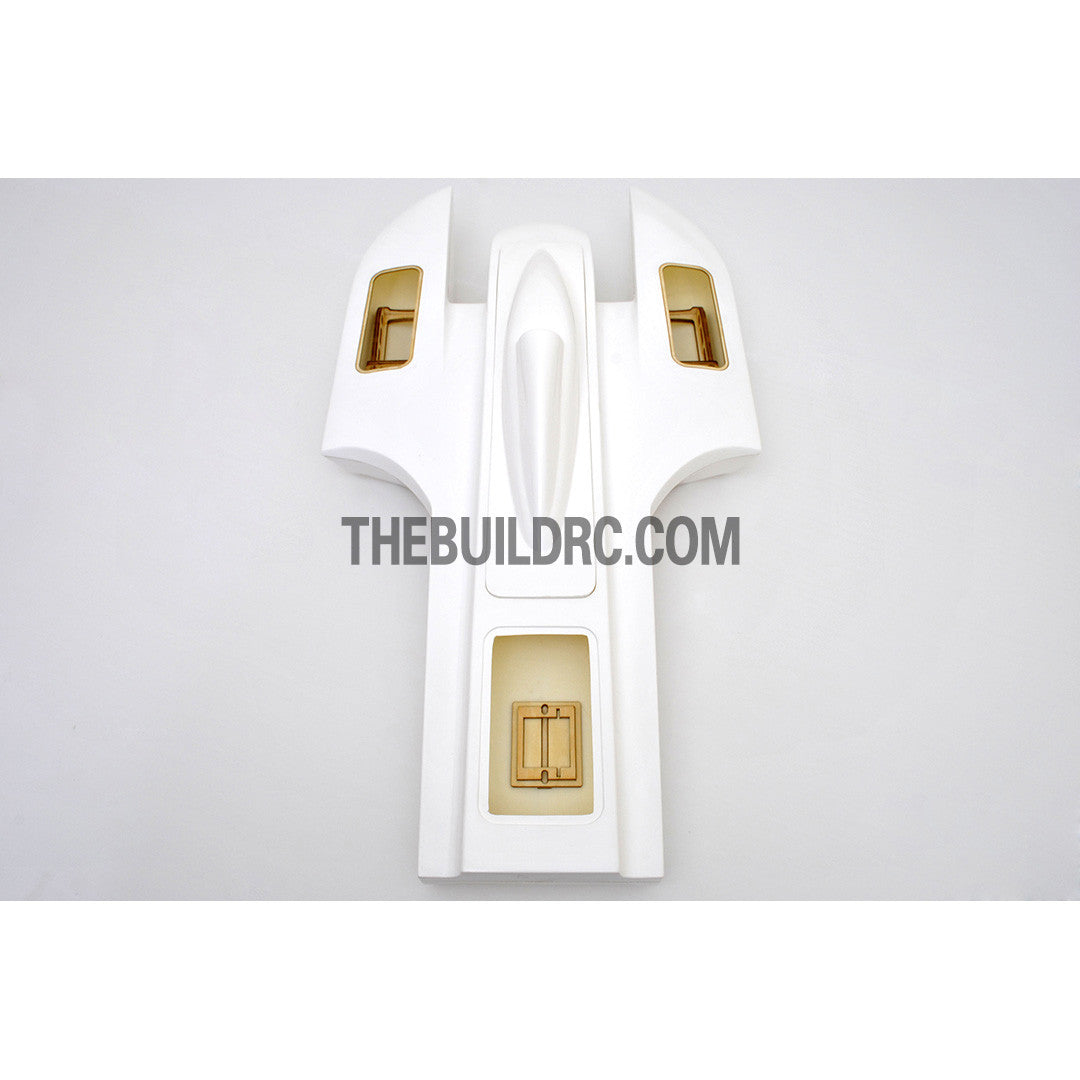 30.5" RC EP Epoxy Fiberglass Twin Power SOBER Boat Hull - White