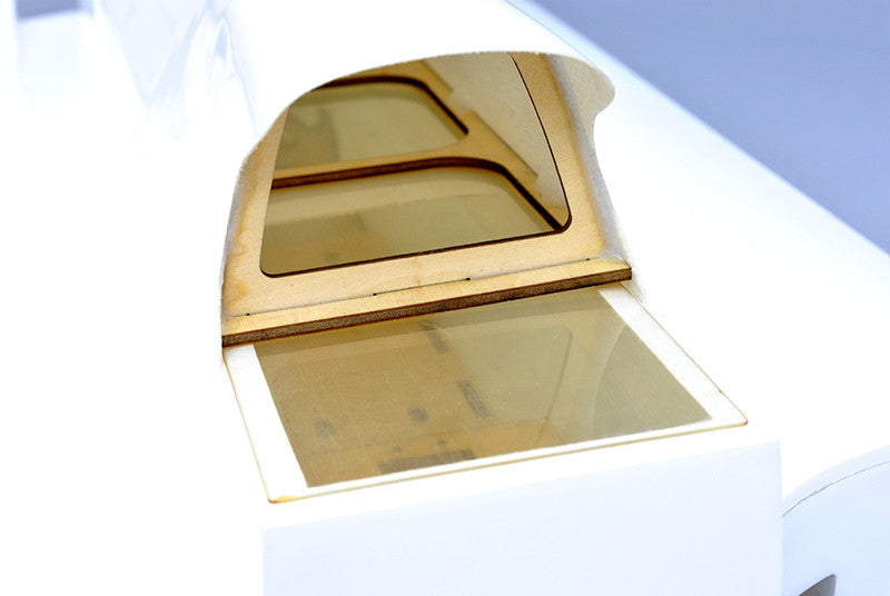 30.5" RC EP Fiberglass Epoxy F1 Racing Outrigger Boat Hull - White