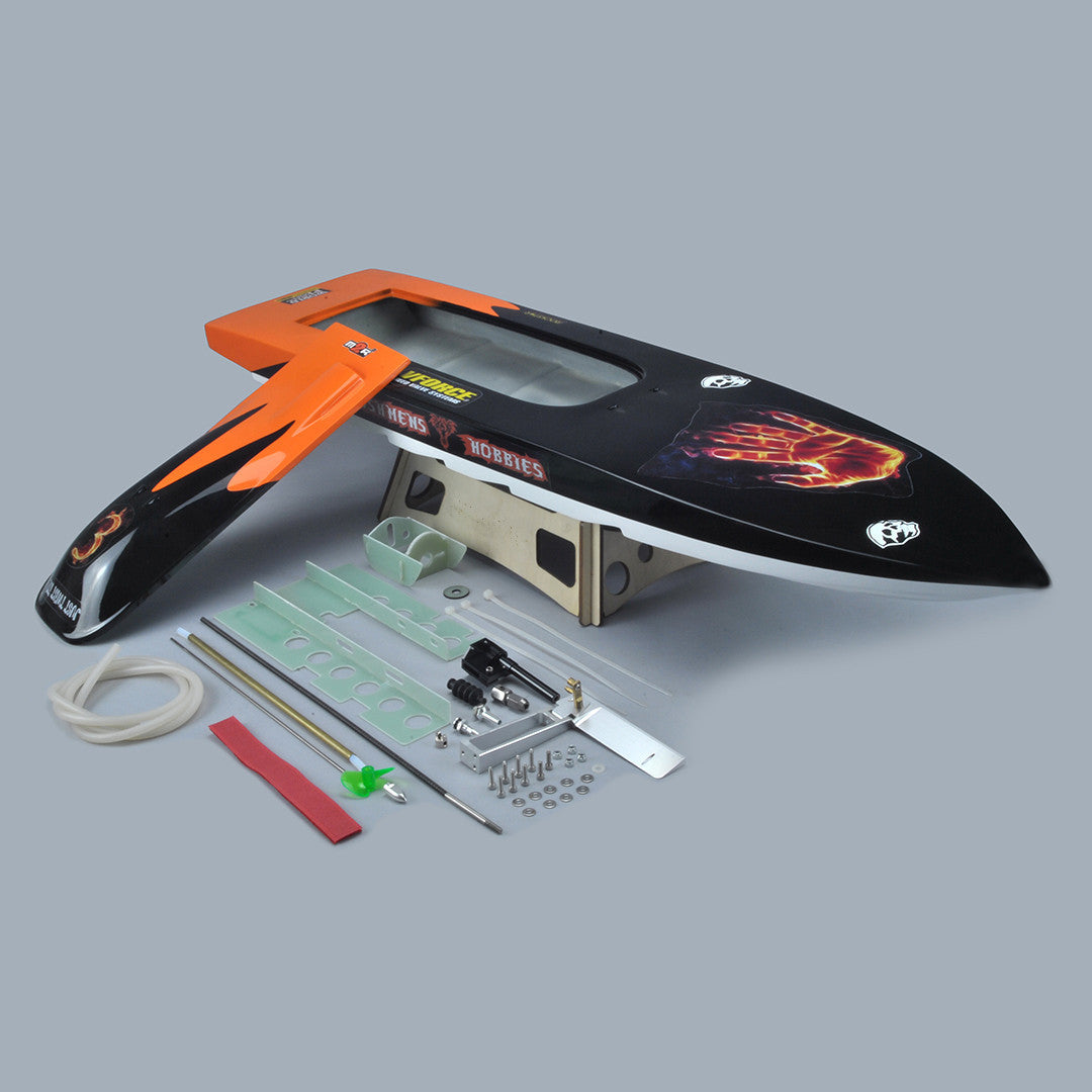 31.5" RC EP P1 Sea Master Deep-vee ARR Racing Boat - Black / Orange