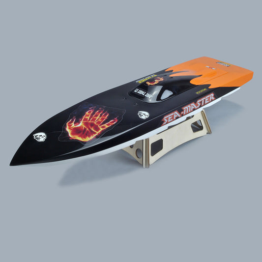 31.5" RC EP P1 Sea Master Deep-vee ARR Racing Boat - Black / Orange