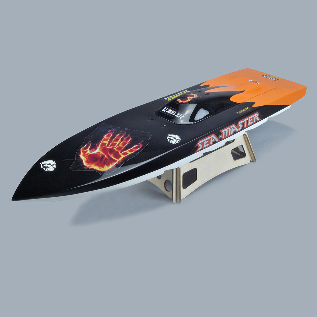 31.5" RC EP P1 Sea Master Deep-vee ARR Racing Boat - Black / Orange