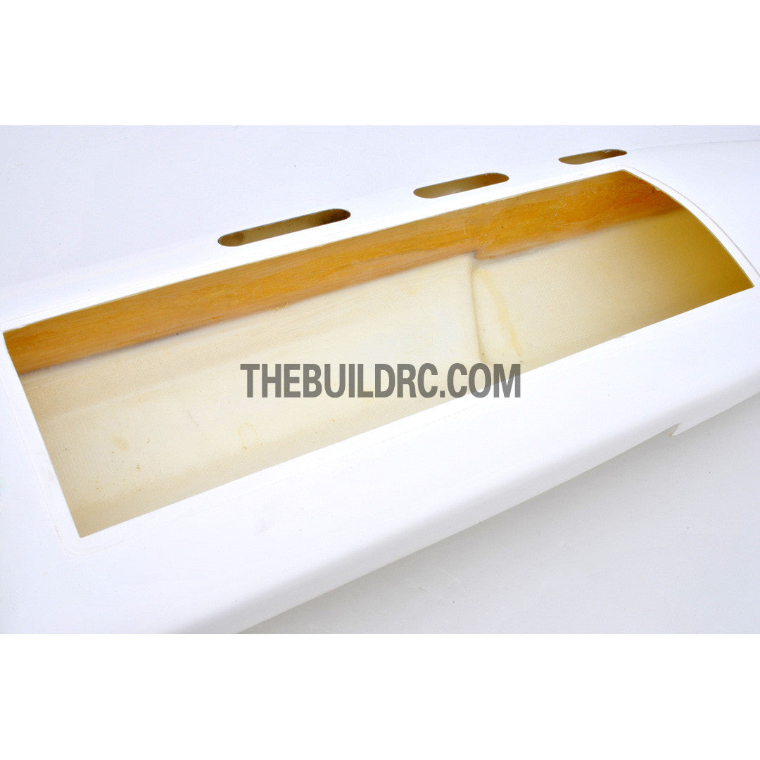23" RC EP Deep-Vee Ocean Force Epoxy Fiberglass Anti-Turnover Mono Racing Boat Hull - White