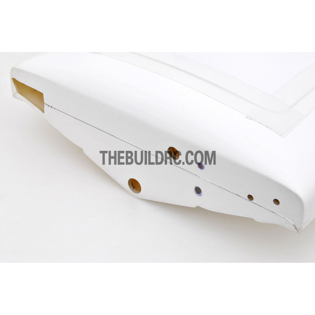 23" RC EP Deep-Vee Ocean Force Epoxy Fiberglass Anti-Turnover Mono Racing Boat Hull - White