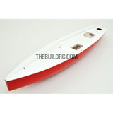 39" RC EP Carbon Fiber Yacht Sailing Boat Hull - white/red