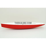 39" RC EP Carbon Fiber Yacht Sailing Boat Hull - white/red