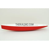 39" RC EP Carbon Fiber Yacht Sailing Boat Hull - white/red