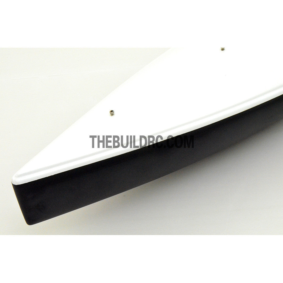 30" RC Carbon Fiber E Class Yacht Sailing Boat Hull - Black / White
