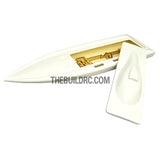 32" RC EP Epoxy Fiberglass Deep-vee Arowana Mono 2 Anti-Turnover Racing Boat Hull - White