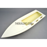 32" RC EP Epoxy Fiberglass Deep-vee Arowana Mono 2 Anti-Turnover Racing Boat Hull - White