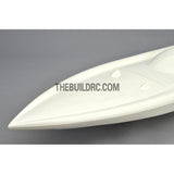 32" RC EP Epoxy Fiberglass Deep-vee Arowana Mono 2 Anti-Turnover Racing Boat Hull - White