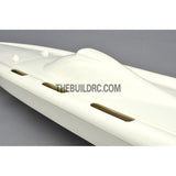 32" RC EP Epoxy Fiberglass Deep-vee Arowana Mono 2 Anti-Turnover Racing Boat Hull - White