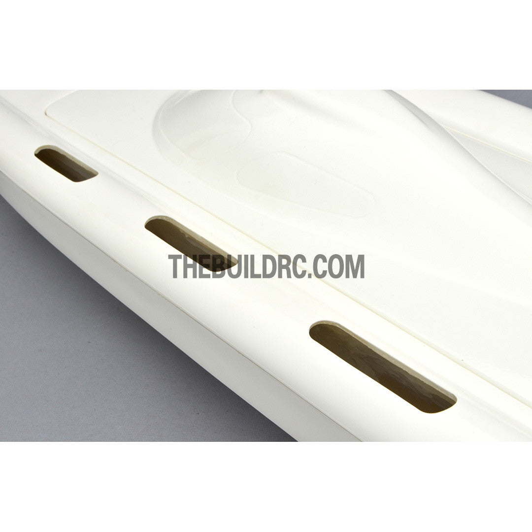32" RC EP Epoxy Fiberglass Deep-vee Arowana Mono 2 Anti-Turnover Racing Boat Hull - White