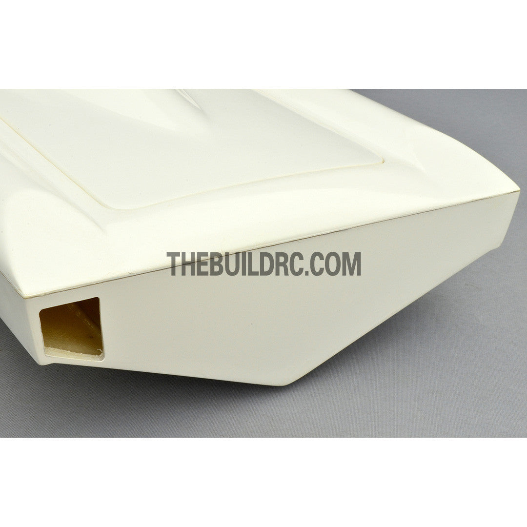 32" RC EP Epoxy Fiberglass Deep-vee Arowana Mono 2 Anti-Turnover Racing Boat Hull - White