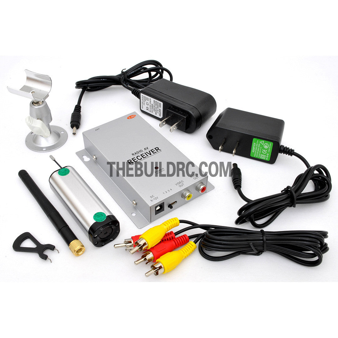 2.4Ghz 500mW Long Range Wireless Color CMOS Surveillance Spy Camera - PAL