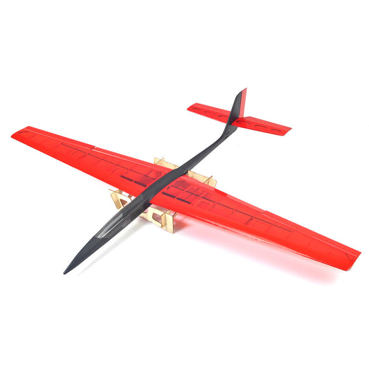 3Ch RC ARF 1.43M Speedo Pro Lite Aerobatic Slow Wind Thermal Glider Plane - Red/Black