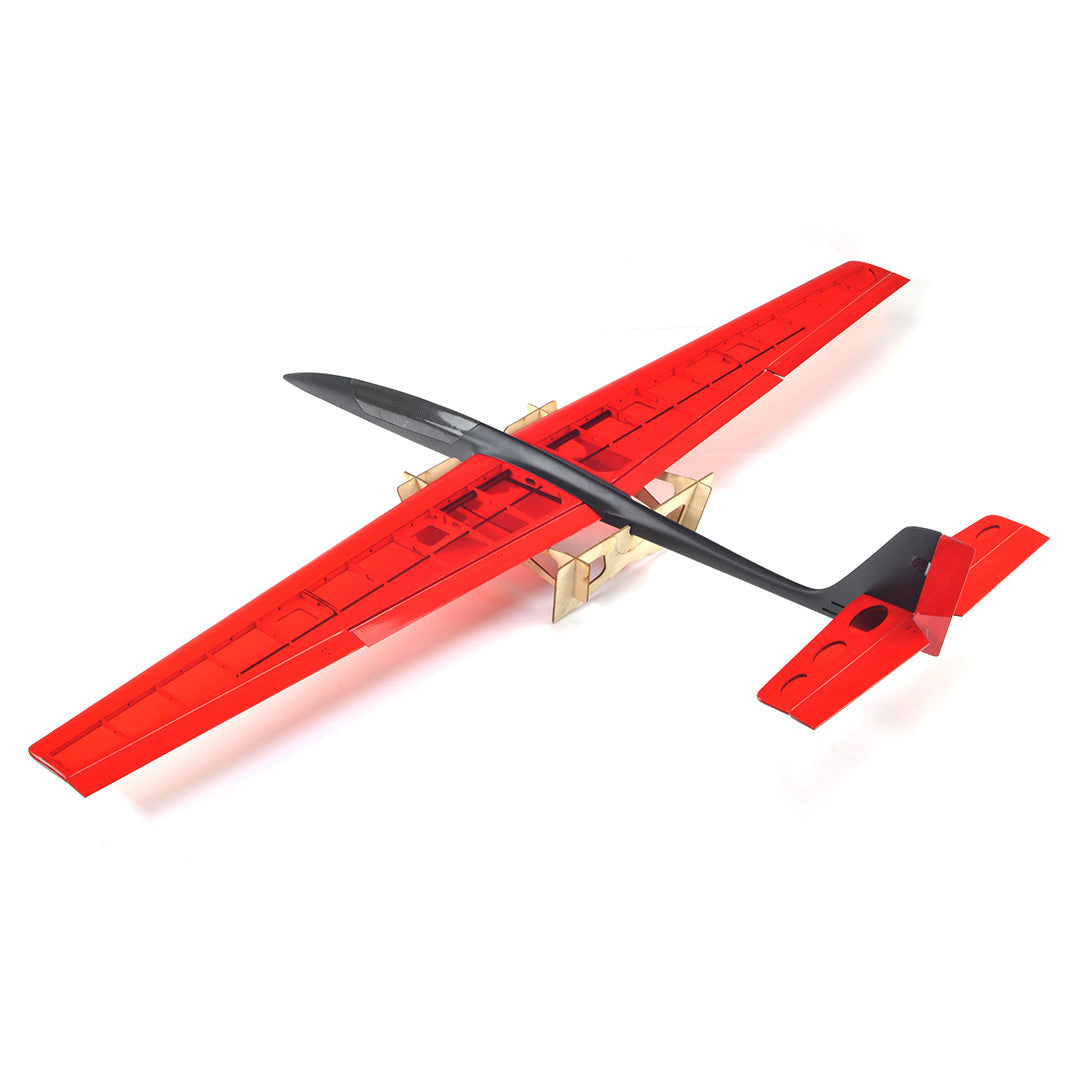 3Ch RC ARF 1.43M Speedo Pro Lite Aerobatic Slow Wind Thermal Glider Plane - Red/Black