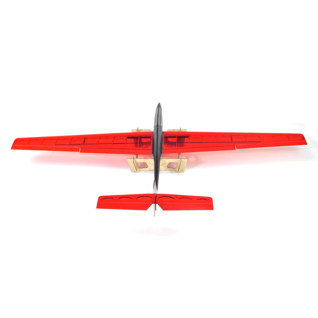 3Ch RC ARF 1.43M Speedo Pro Lite Aerobatic Slow Wind Thermal Glider Plane - Red/Black