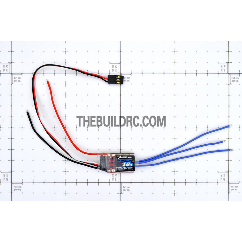 HobbyWing Flyfun 10A Brushless Motor Programmable ESC Electronic Speed ...