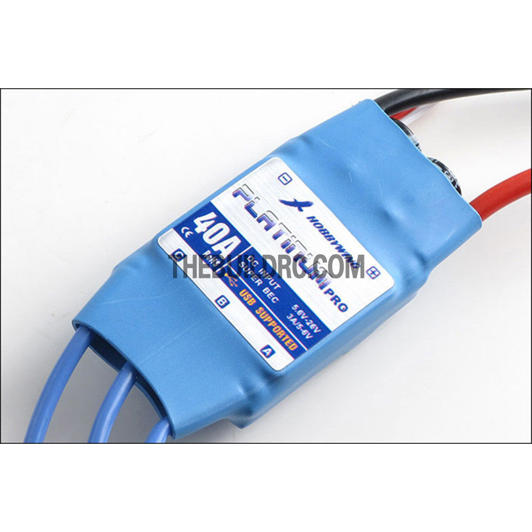 HobbyWing Platinum Pro - 40A Programmable ESC for R/c Plane Glider Helicopter (80030000)