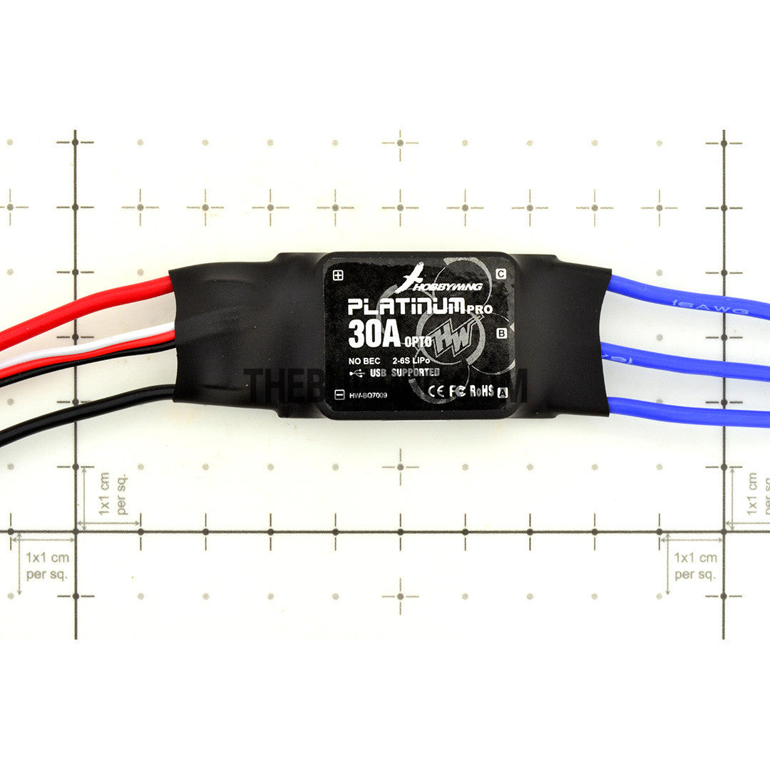 HobbyWing Platinum Pro - 30A-OPTO ESC for R/c Plane Glider Helicopter (80030080)