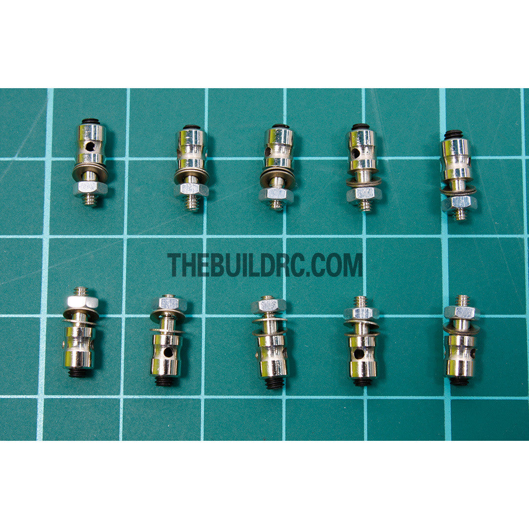 Aluminum Push Rod Snap Connector 1.1mm (10pcs/set)