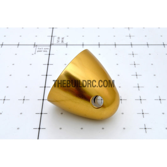 ??6.35mm / 0.25 inch D32 x H30mm RC Plane Aluminum Propeller Spinner - Yellow
