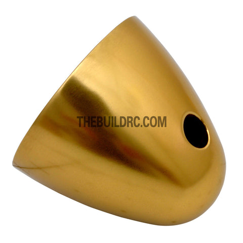 ??9.5mm / 0.375 inch D32 x H30mm RC Plane Aluminum Propeller Spinner - Yellow