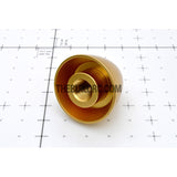 ??9.5mm / 0.375 inch D32 x H30mm RC Plane Aluminum Propeller Spinner - Yellow