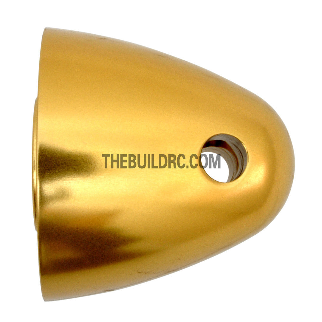 ??9.5mm / 0.375 inch D32 x H30mm RC Plane Aluminum Propeller Spinner - Yellow